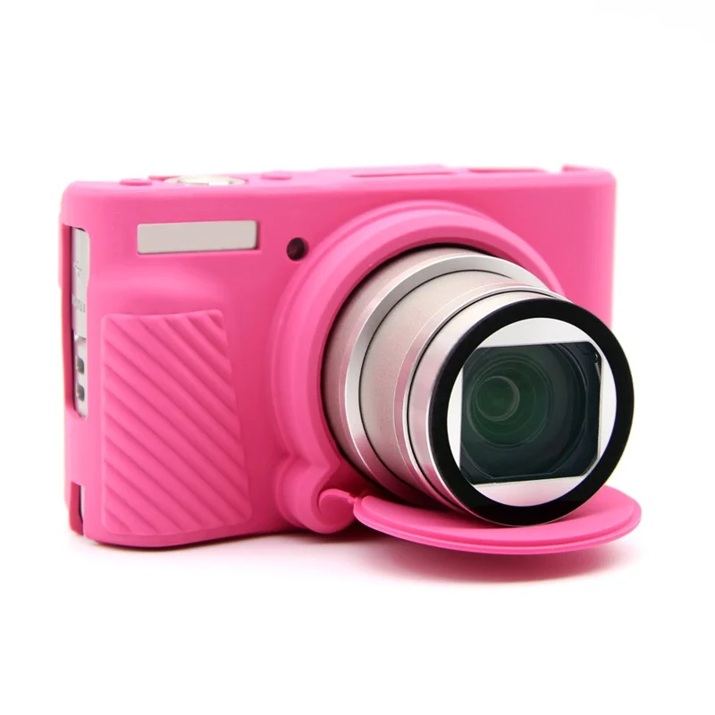 For Canon SX740 HS / SX730 HS Case Anti-Slip Silicone Camera Protective Cover - Rose