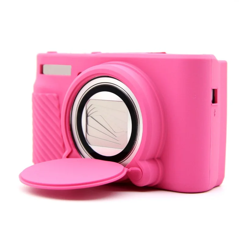For Canon SX740 HS / SX730 HS Case Anti-Slip Silicone Camera Protective Cover - Rose