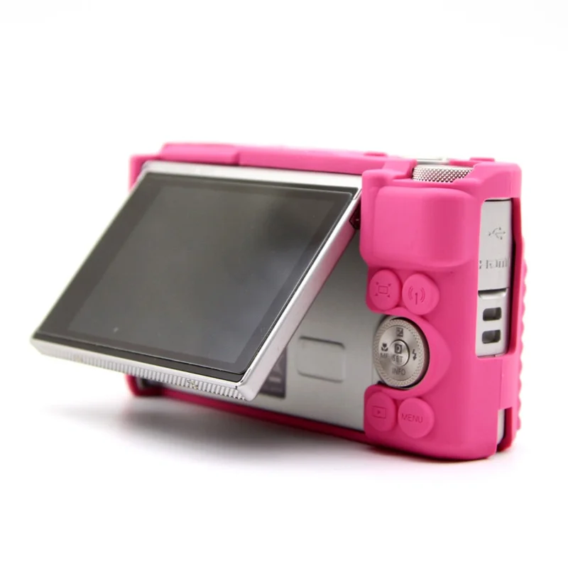 For Canon SX740 HS / SX730 HS Case Anti-Slip Silicone Camera Protective Cover - Rose