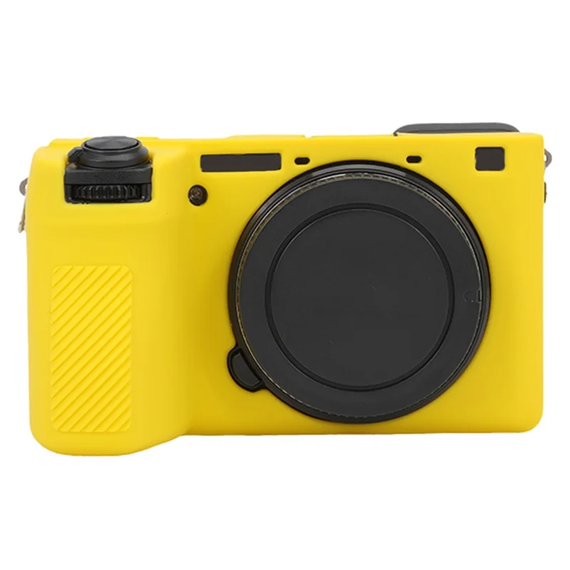 For Sony A6700 Drop Protection Camera Cover Soft Silicone Glossy Protective Case - Yellow
