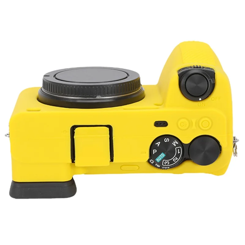 For Sony A6700 Drop Protection Camera Cover Soft Silicone Glossy Protective Case - Yellow