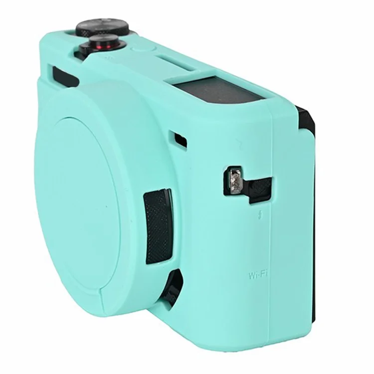 Pour Canon G7 X Mark II Étui de protection en silicone Housse anti-dérapante - Bleu