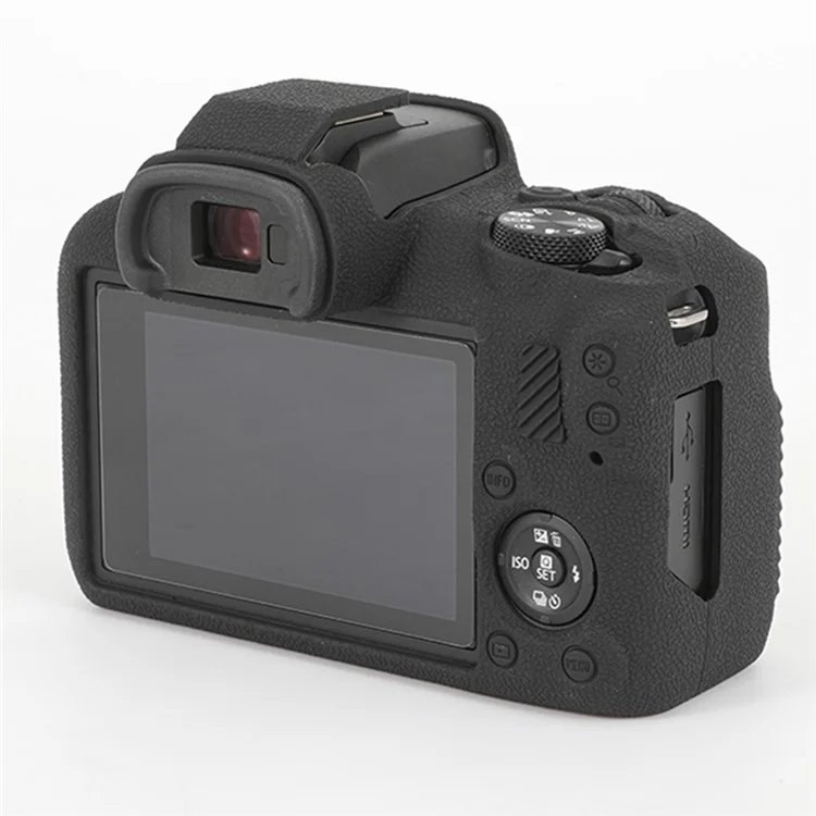 For Canon EOS R100 Case Soft Silicone Cover Anti-skid Camera Protective Shell - Black