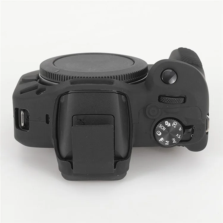 For Canon EOS R100 Anti-skid Camera Cover Soft Silicone Protective Case - Black