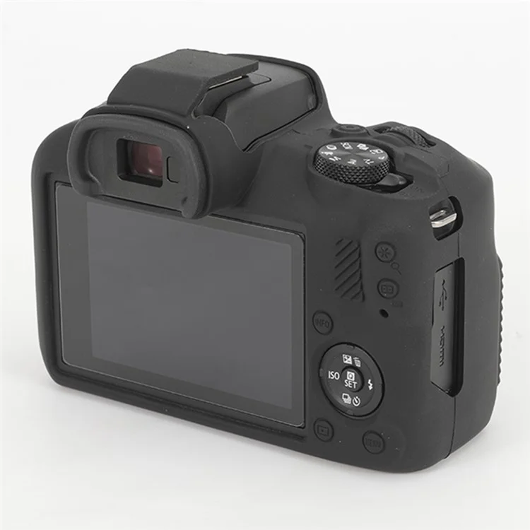 For Canon EOS R100 Anti-skid Camera Cover Soft Silicone Protective Case - Black