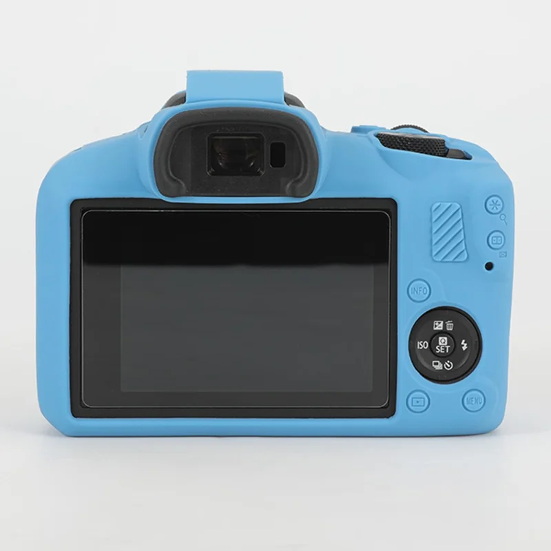 For Canon EOS R100 Anti-skid Camera Cover Soft Silicone Protective Case - Blue