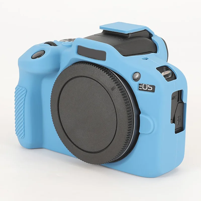 For Canon EOS R100 Anti-skid Camera Cover Soft Silicone Protective Case - Blue