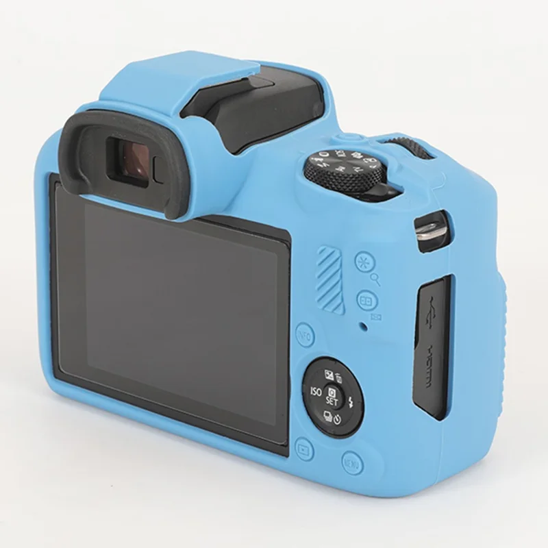 For Canon EOS R100 Anti-skid Camera Cover Soft Silicone Protective Case - Blue