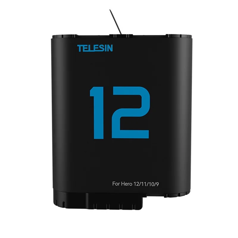 TELESIN S0-BCG-04-TGP For GoPro Hero 12  /  11  /  10  /  9 Portable Charging Case Kit with 2 Batteries