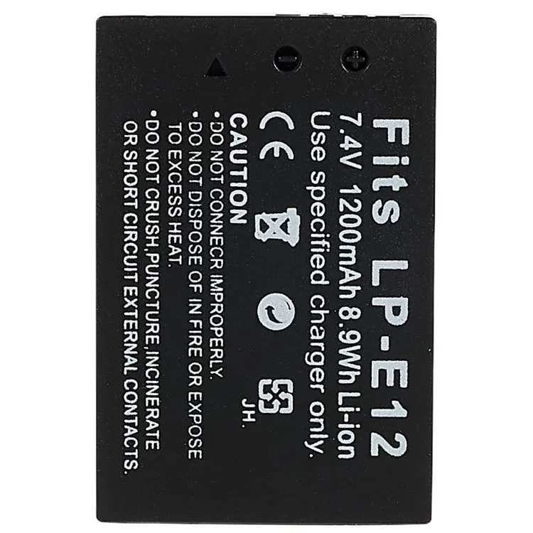 For CANON M5  /  M10  /  M50 Mark II 7.40V 1200mAh Camera Li-ion Battery Pack Assembly Part (Encode: LP-E12) (without Logo)