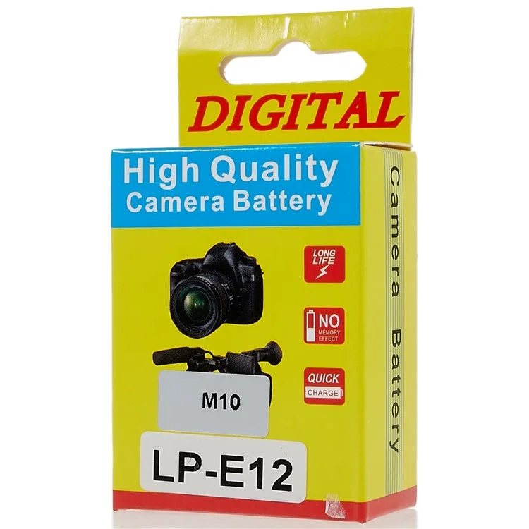 For CANON M5  /  M10  /  M50 Mark II 7.40V 1200mAh Camera Li-ion Battery Pack Assembly Part (Encode: LP-E12) (without Logo)