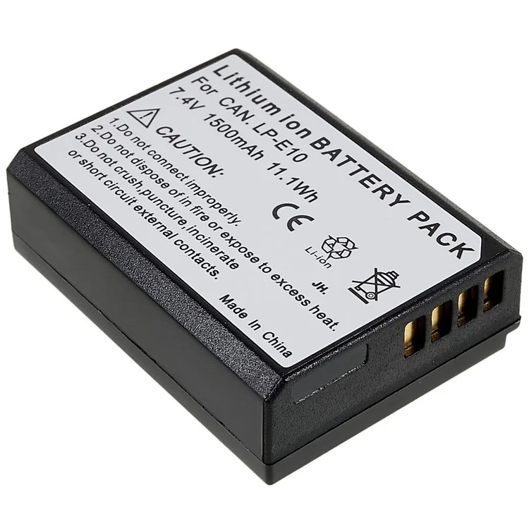 For CANON 1000D / 1100D / 1200D / 1300D / 1500D / 3000D 7.40V 1500mAh Camera Li-ion Battery Pack Assembly Part (Encode: LP-E10) (without Logo)