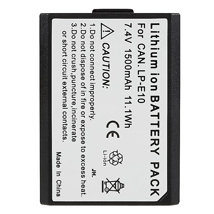 For CANON 1000D / 1100D / 1200D / 1300D / 1500D / 3000D 7.40V 1500mAh Camera Li-ion Battery Pack Assembly Part (Encode: LP-E10) (without Logo)