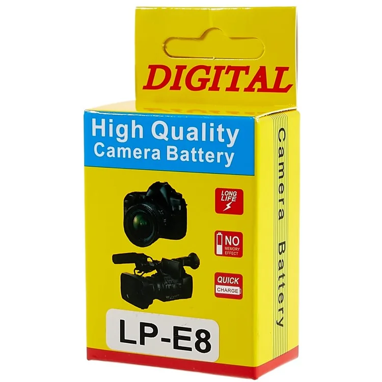 For Canon EOS 550D / 600D / 650D / 700D / 60D 7.4V 1500mAh Camera Battery Pack Replacement Part (Encode: LP-E8) (without Logo)