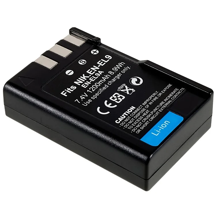 Per Nikon D40 / D40x / D3000 / D5000 / Batteria D60 Batteria Ricaricabile Ricaricabile da 1200 Mah da 7,4 v Sostituzione (senza Logo), Encode: EN-EL9