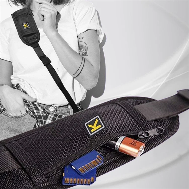 Correa para el hombro de la cámara para la cámara digital réflex de objetivo único DSLR Rapid Camera Soft Pad Neck Strap Belt