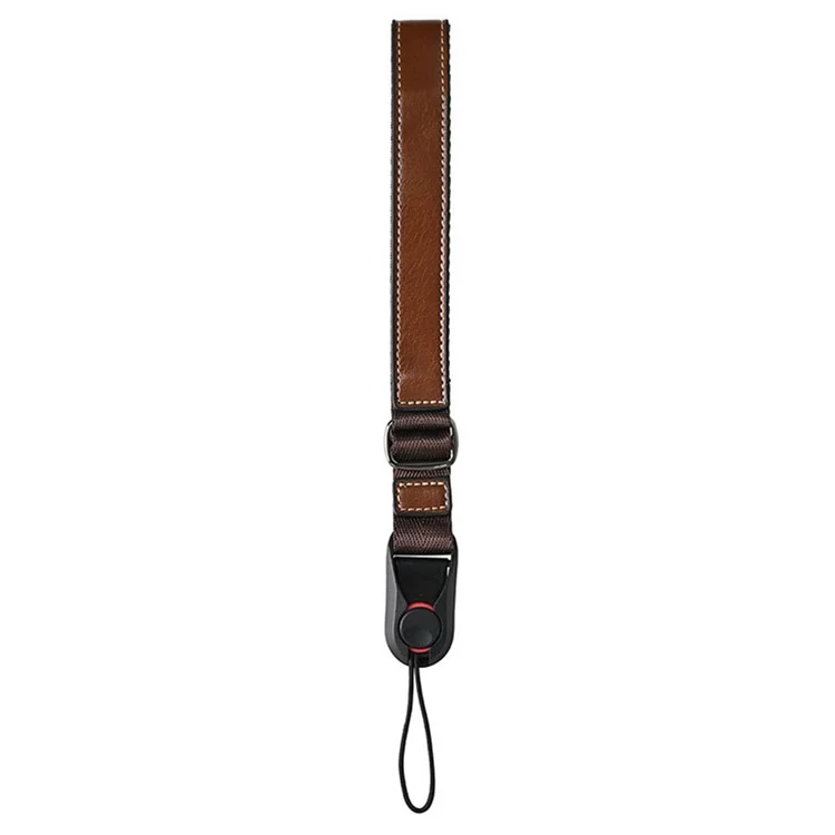 26cm Quick Release DSLR Camera Carrying Lanyard PU Leder Handgelenkriemen - Kaffee