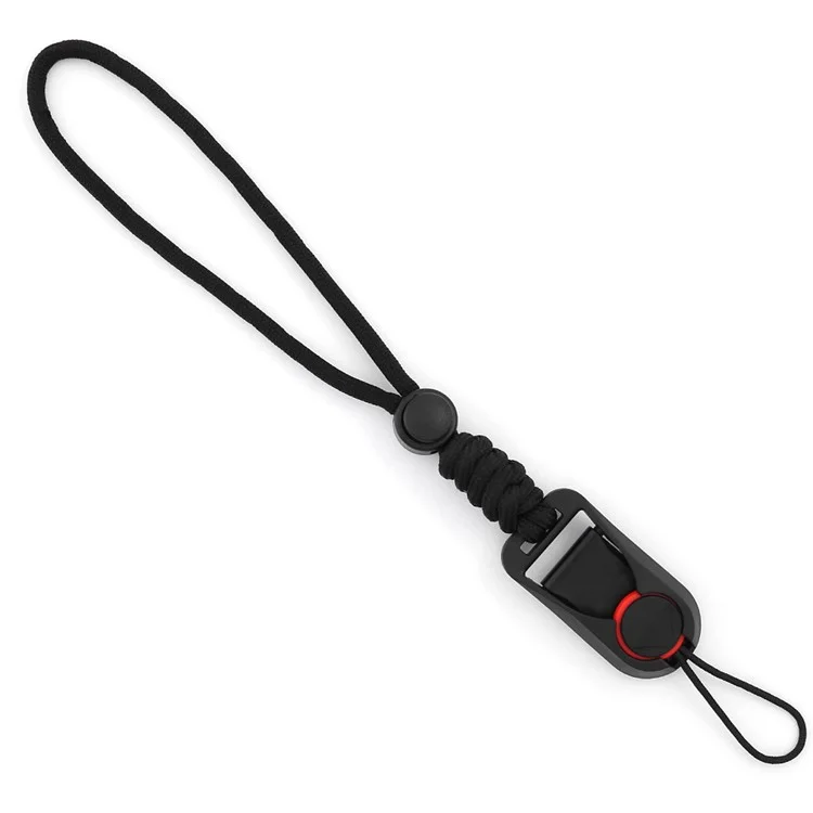 BJ-02 DSLR Camera Wrist Strap Quick Release Cotton Rope Hand Strap - Black