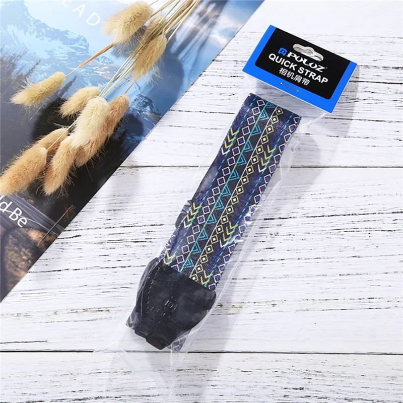 PULUZ PU6008 Ethnic Style Camera Shoulder Strap for DSLR Universal Anti Slip Neck Rope - PU6008A