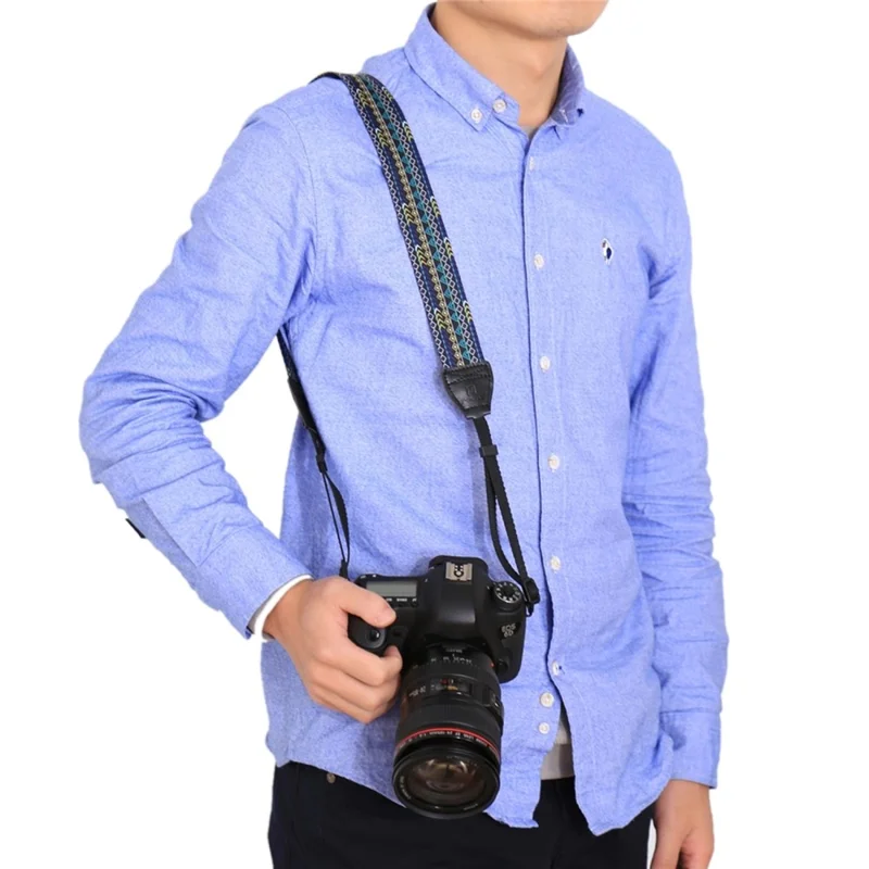 PULUZ PU6008 Ethnic Style Camera Shoulder Strap for DSLR Universal Anti Slip Neck Rope - PU6008A
