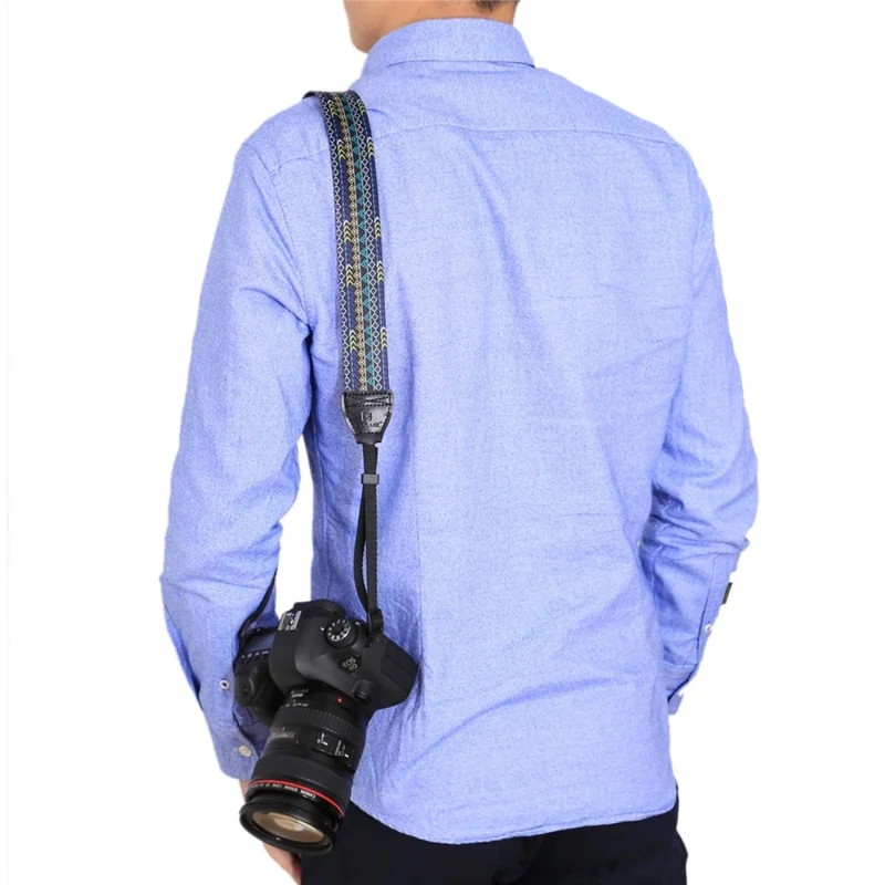 PULUZ PU6008 Ethnic Style Camera Shoulder Strap for DSLR Universal Anti Slip Neck Rope - PU6008A