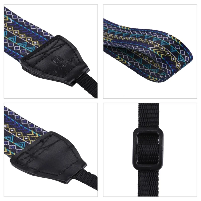 PULUZ PU6008 Ethnic Style Camera Shoulder Strap for DSLR Universal Anti Slip Neck Rope - PU6008A