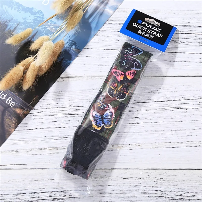 PULUZ PU6009 Ethnic Style Neck Rope for DSLR Camera Universal Anti Slip Shoulder Strap - PU6009A