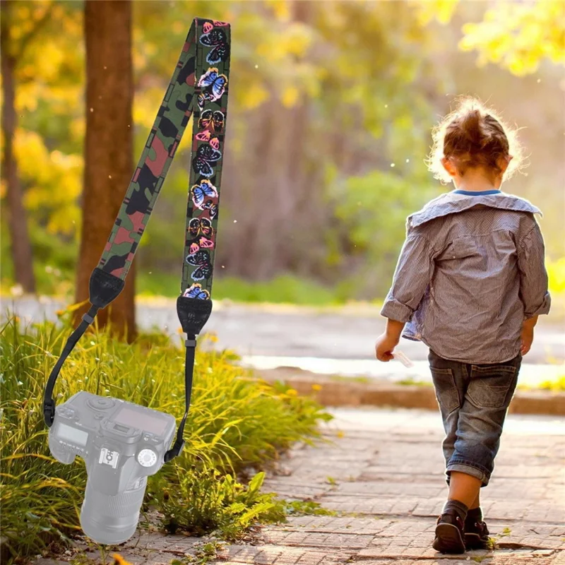 PULUZ PU6009 Ethnic Style Neck Rope for DSLR Camera Universal Anti Slip Shoulder Strap - PU6009A