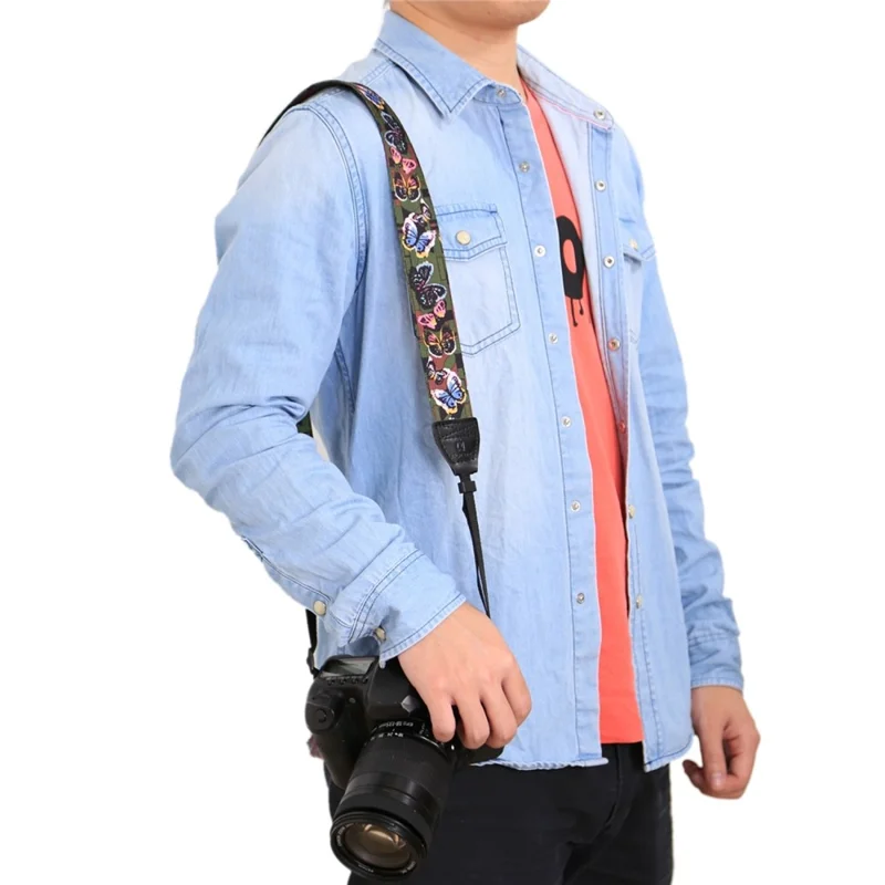 PULUZ PU6009 Ethnic Style Neck Rope for DSLR Camera Universal Anti Slip Shoulder Strap - PU6009A