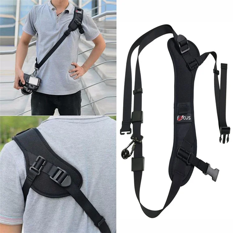 Foco F-1 Câmera de Sling Rápida Cânda de Ombro Único Correia de Nylon à Prova de Choque Para Câmera SLR DSLR