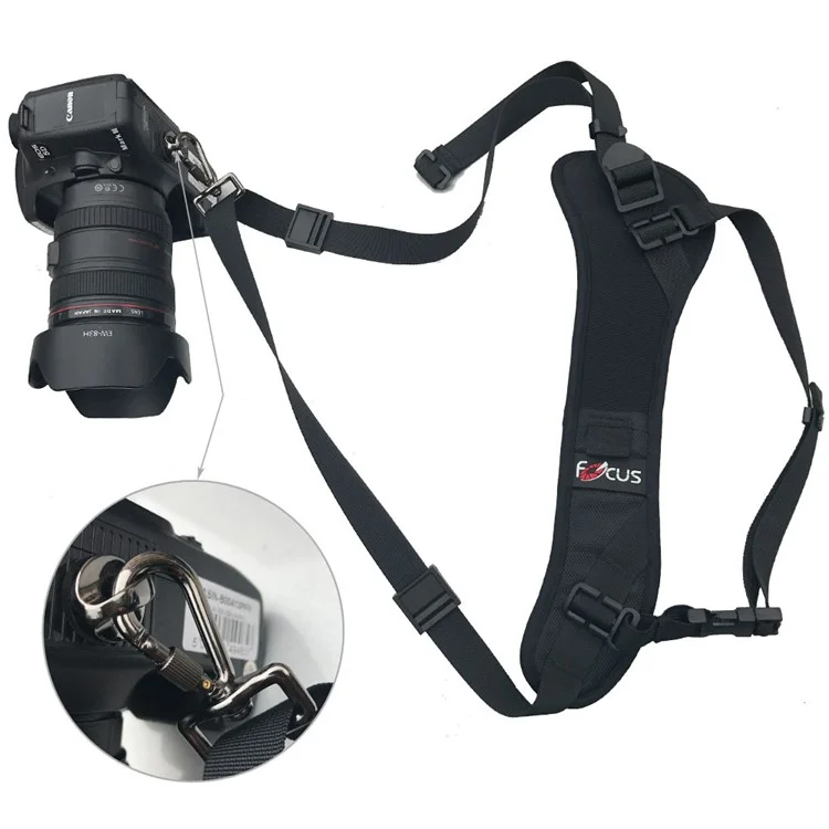 Foco F-1 Câmera de Sling Rápida Cânda de Ombro Único Correia de Nylon à Prova de Choque Para Câmera SLR DSLR