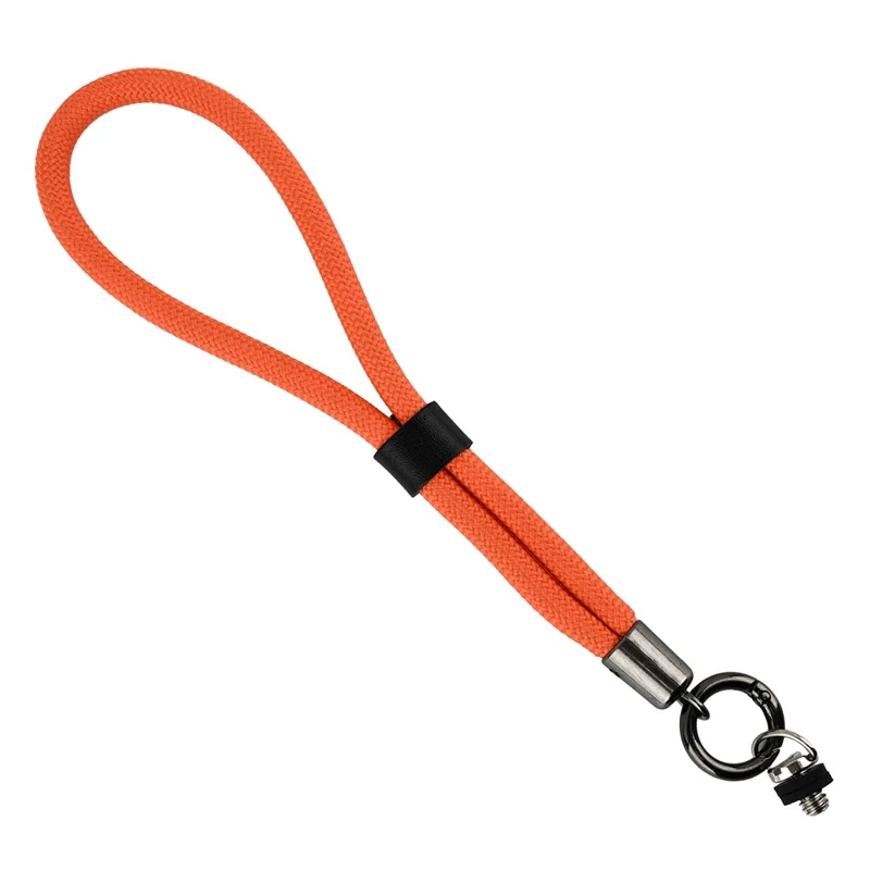 Correa de muñeca trenzada de nailon portátil para cámara DJI Osmo Pocket 3 - Naranja