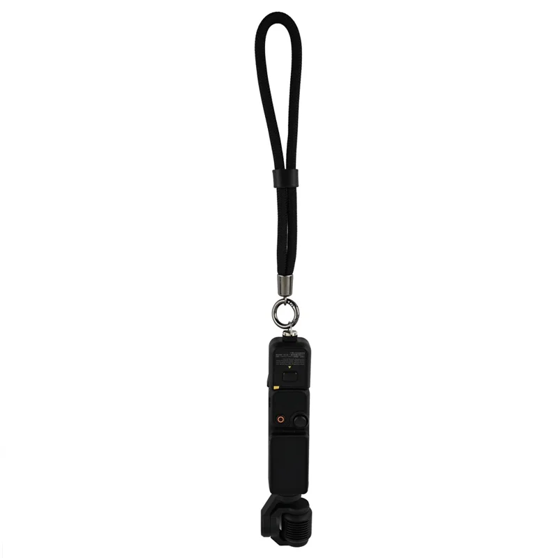 For DJI Osmo Pocket 3 Camera Wrist Strap Braided Nylon Portable Lanyard Hand Strap - Black