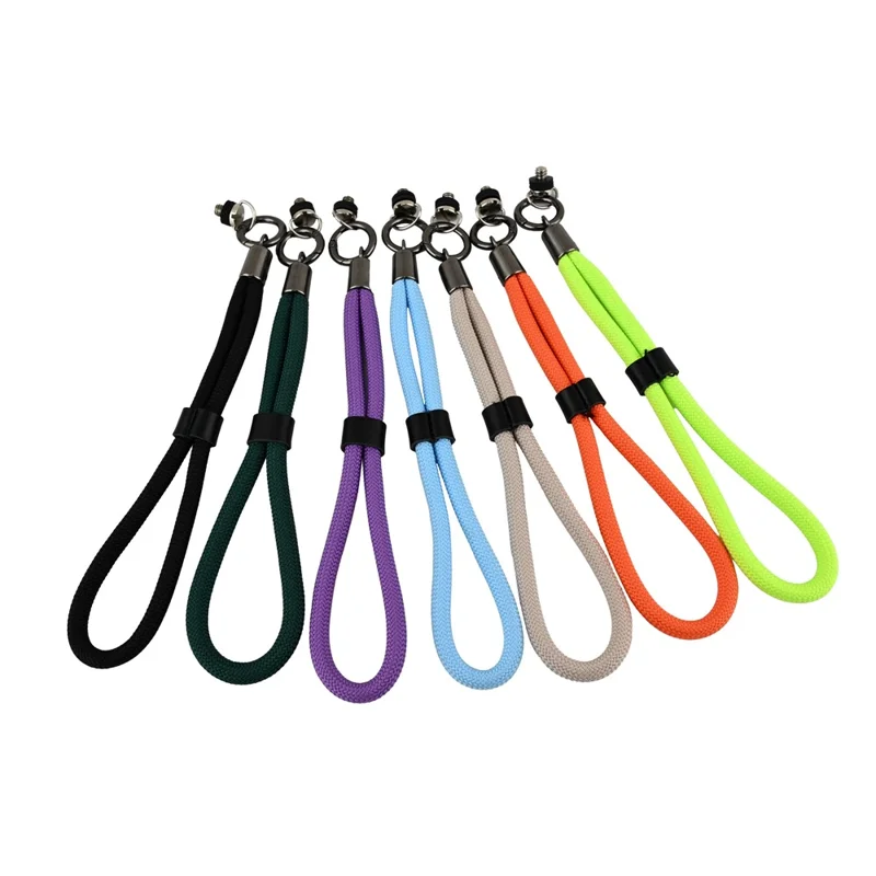 For DJI Osmo Pocket 3 Camera Wrist Strap Braided Nylon Portable Lanyard Hand Strap - Black