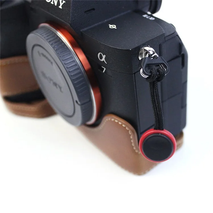 Quick Release Camera PU Leather Strap SLR Camera Carrying Belt Adjustable Shoulder Strap - White