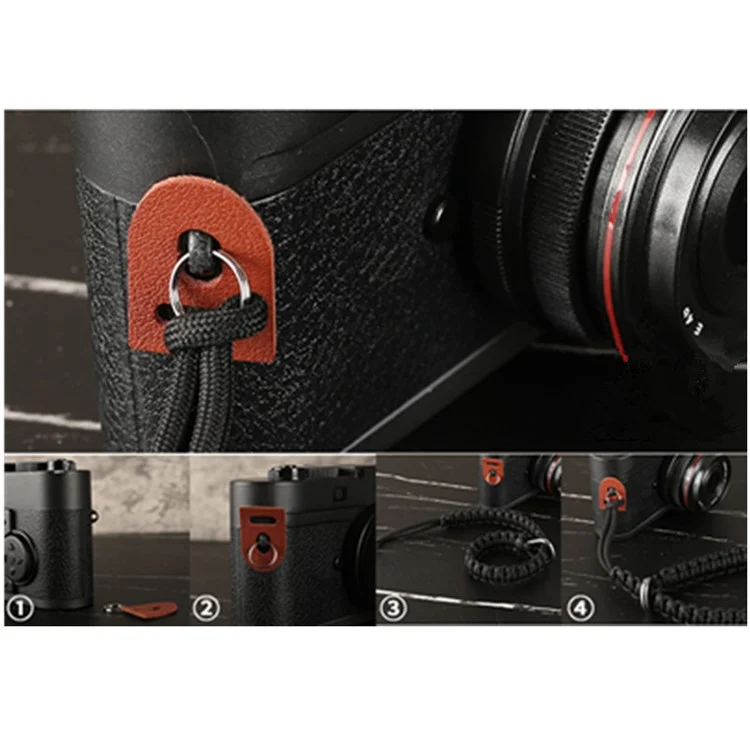 Nylon Intrecciata Intrecciata Universale Cinghiali Regolabile Manuale Del Polso Cinghia - Nero