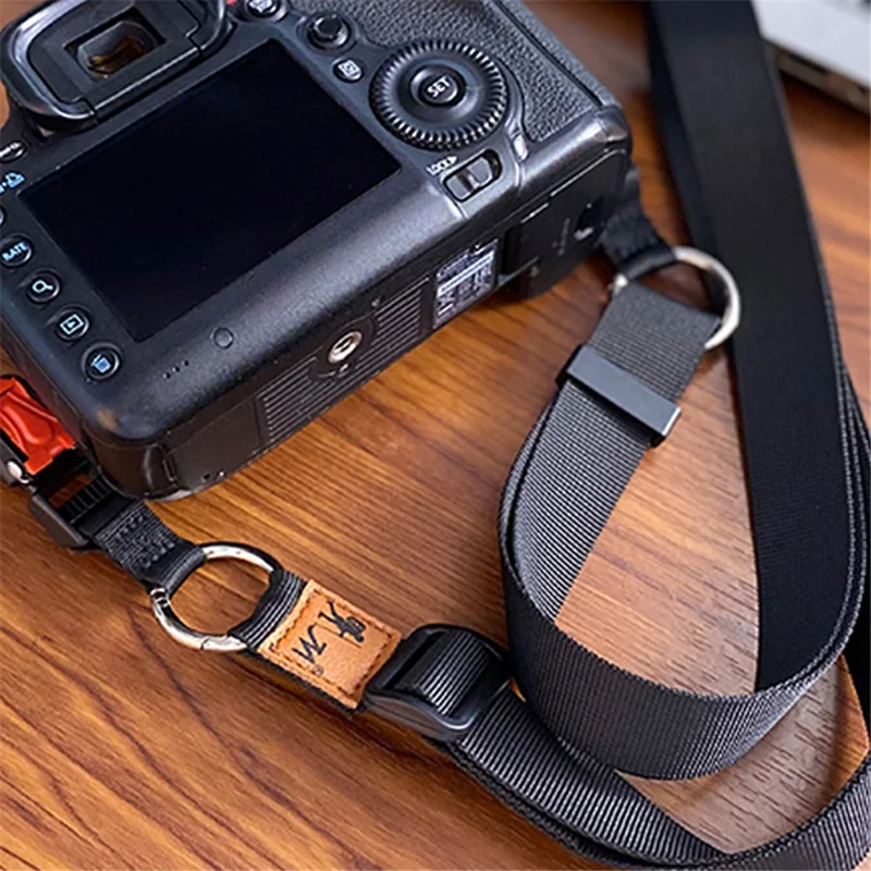 JN-XJ Adjustable Quick Release Camera Shoulder Sling Neck Belt Strap for Leica Canon Nikon Fujifilm - Black