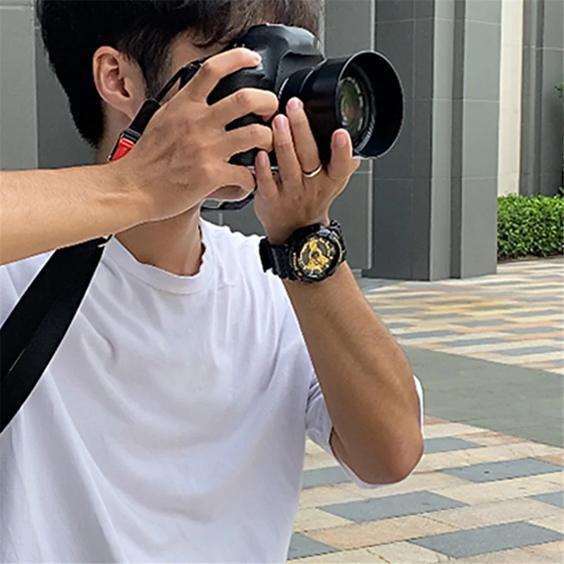 JN-XJ Adjustable Quick Release Camera Shoulder Sling Neck Belt Strap for Leica Canon Nikon Fujifilm - Black