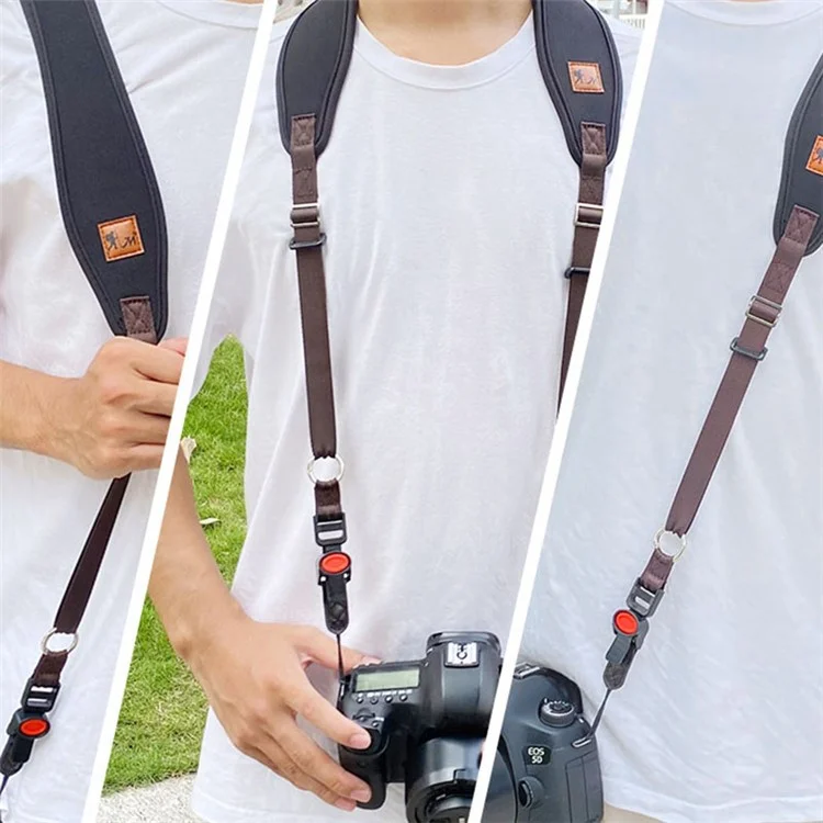 JN-FK Camera Nylon Carrying Strap Quick Release SLR Camera Neck Shoulder Strap Adjustable Rope