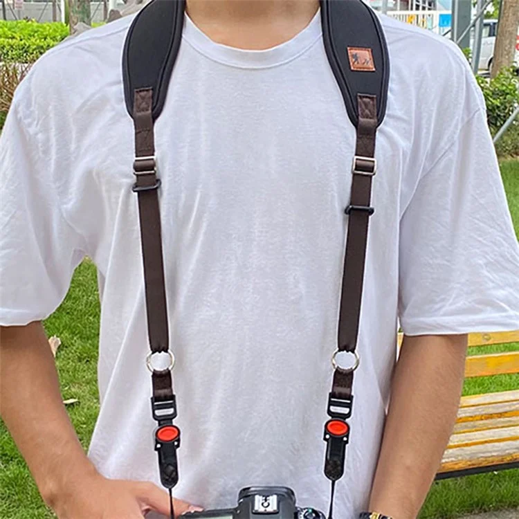 JN-FK Camera Nylon Carrying Strap Quick Release SLR Camera Neck Shoulder Strap Adjustable Rope