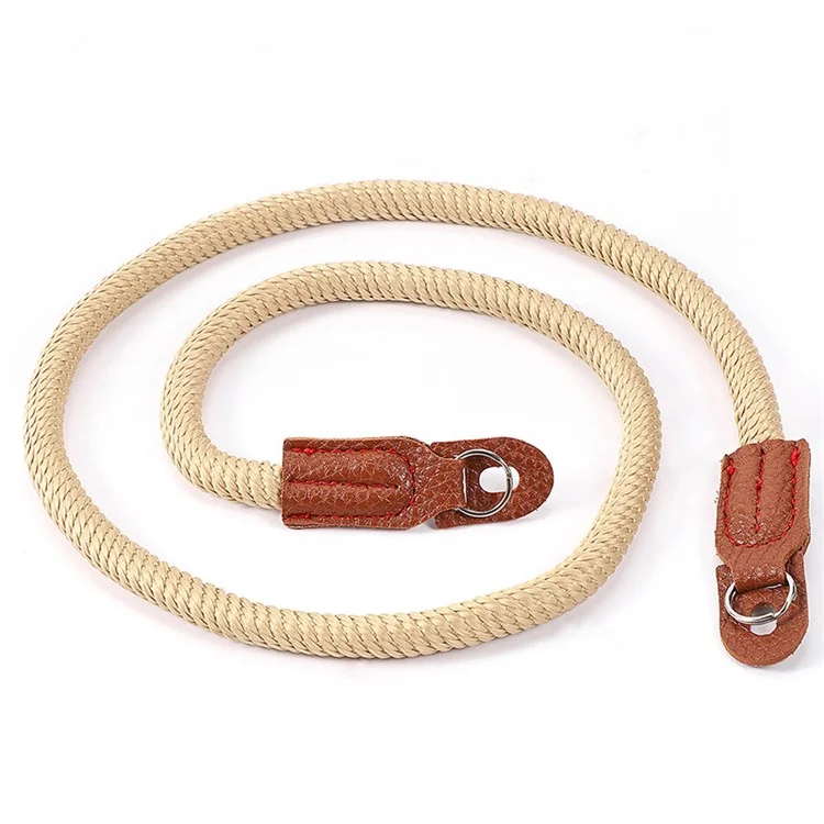 For Sony Leica Camera Wrist Strap Braided Quick Release Hand Strap Shoulder Strap - Khaki