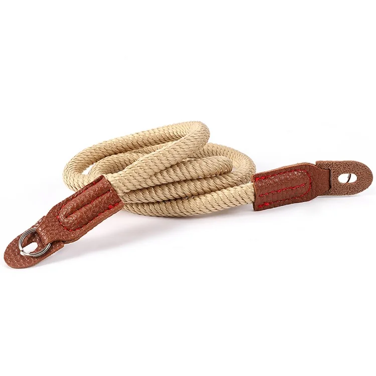 For Sony Leica Camera Wrist Strap Braided Quick Release Hand Strap Shoulder Strap - Khaki