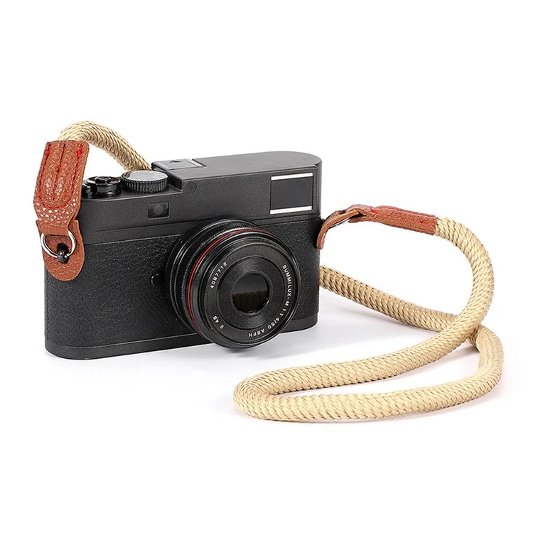 For Sony Leica Camera Wrist Strap Braided Quick Release Hand Strap Shoulder Strap - Khaki