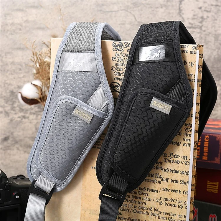 JN-FC Camera Adjustable Carrying Strap Quick Release Breathable SLR Camera Shoulder Strap - Black