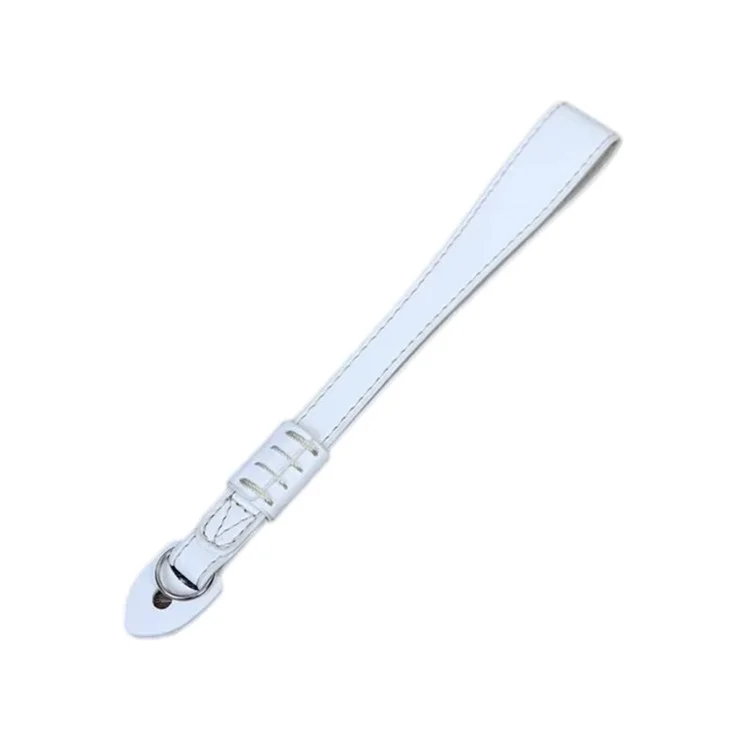 For Fujifilm xt5 / xh2 / xt4 / xs10 / xt30II Camera PU Leather Hand Strap SLR Camera Anti-lost Wrist Rope - White