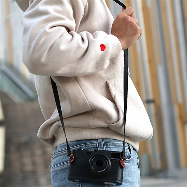 JN-KZ For Sony / Fujifilm XT3 / 2 Camera Shoulder Strap Quick Release Comfortable Slim Interchangeable Lens Digital Camera Sling Strap Neck-mounted Strap