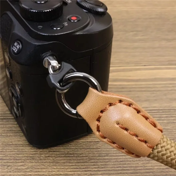 1.2 x 21cm Nylon-Kameratrageschlaufe für Sony Fuji Canon Nikon Panasonic Anti-Lost Safety Hand Strap - Khaki