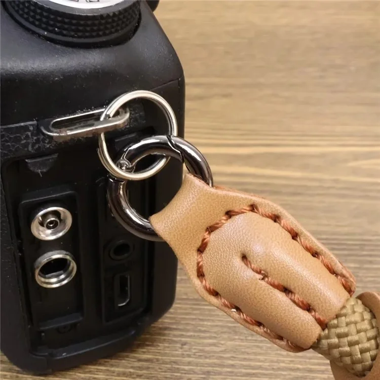 1.2 x 21cm Nylon-Kameratrageschlaufe für Sony Fuji Canon Nikon Panasonic Anti-Lost Safety Hand Strap - Khaki