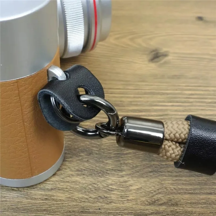 0.8 x 21cm Nylon Wrist Strap for Micro SLR Cameras Anti-Lost Portable Safety Hand Strap - Khaki