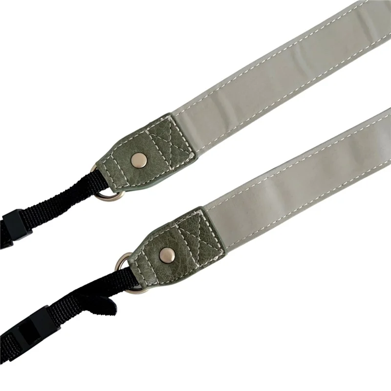 DSLR SLR Camera Strap PU Leather Camera Neck Shoulder Strap for Canon Nikon Sony Fujifilm Panasonic - Brown